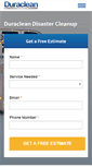 Mobile Screenshot of duracleanservices.net